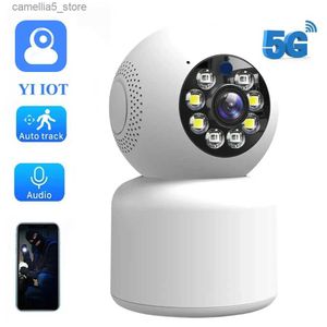 Caméra de surveillance pour bébé YI Internet des objets 5G 2.4G WiFi IP 3MP Surveillance de la sécurité à domicile Couleur Vision nocturne CCTV Intérieur Q240308