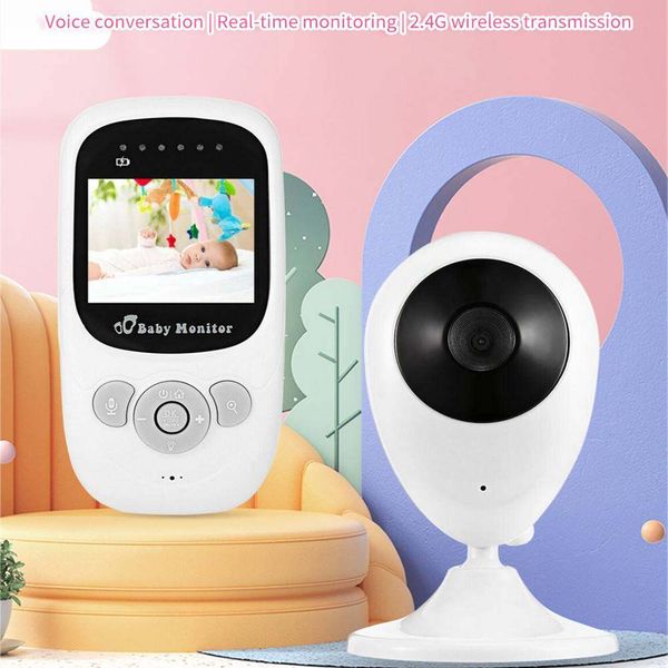 Moniteur pour bébé sp880, vision nocturne, température, berceuses, interphone, mode VOX, caméra vidéo, talkie-walkie, caméra de baby-sitter, conversation bidirectionnelle, écran LCD