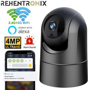 Baby Monitors 2.4g/5g WiFi Surveillance Camera 4MP Smart Home Security Wireless Indoor WiFi Camera Auto Tracking Baby Monitor Alexa IP Camera 230701