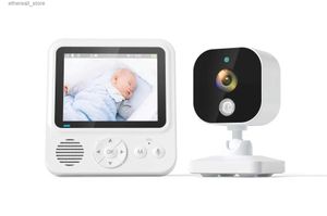 Babyfoons 2,8 inch scherm 720P Babyfoon Temperatuur Slaapliedje Voeden Herinneren Huildetectie Babysitter Nanny Cam Intercom Babycamera Q231104