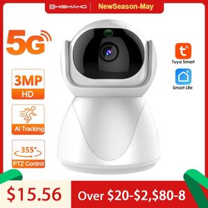 Baby Monitors 2K 3MP Baby Monitor Tuya Smart Mini Security Protection Pet Camera WiFi 2.4G 5G CCTV Surveillance Cam AI Tracking 230701