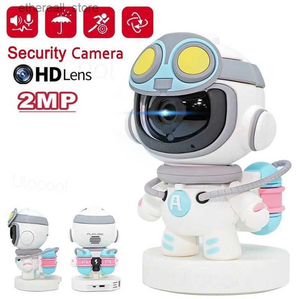 Babyphones 2MP 1080P HD Robot WiFi iP caméra sans fil bébé moniteur intérieur automatique piste intelligente maison vidéo sécurité caméras de Surveillance Q231104