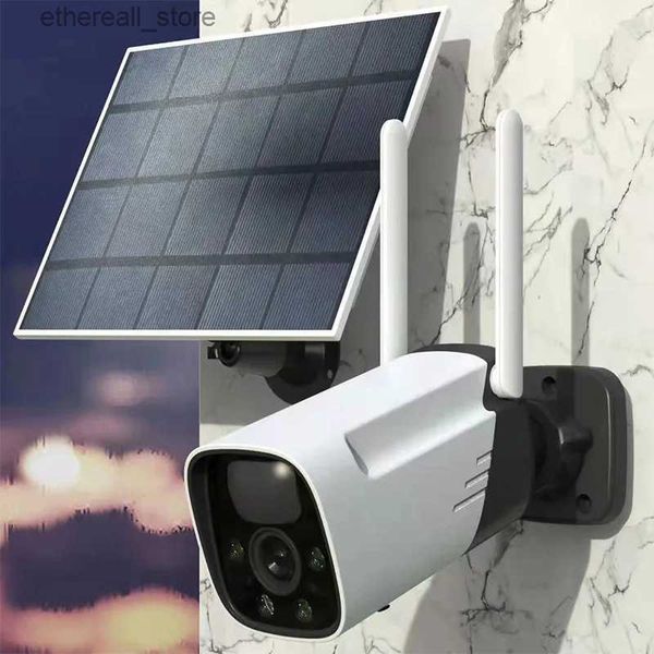 Moniteurs bébé 2MP 1080P iCsee APP énergie solaire faible consommation caméra IP couleur AI humanoïde sécurité à domicile CCTV bébé moniteur Q231104