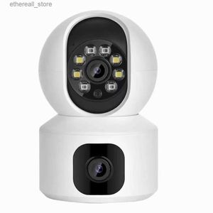 Baby Monitors 2MP 1080P Yoosee/iCsee/V380pro APP Dual Lens Linkage Full Color PTZ IP Dome Camera AI Humanoid Home Security CCTV Baby Monitor Q231104