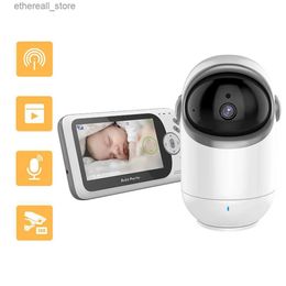 Baby monitor Videocitofono da 4,3 pollici con telecamera Pan Tilt 2.4G Telecamera di sicurezza per visione notturna audio bidirezionale wireless 2.4G Babysitter VB801 Q231104