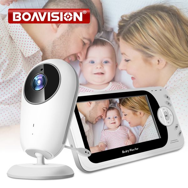 Moniteurs pour bébé 4,3 pouces Vidéo sans fil Baby Monitor Sitter portable Baby Nanny IR LED Vision nocturne interphone Surveillance Caméra de sécurité VB608 230701