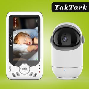 Babyfoons 4 3 Inch Draadloze Video Monitor Met Pan Tilt Camera Twee Weg Intercom Auto Nachtzicht Kids Security Surveillance 230712