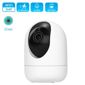 Babyfoons ANBIUX 3MP IP Camera WiFi Babyfoon CCTV Home Security Camera Indoor AI Auto Tracking Audio Video Surveillance Camera iCSee 230701