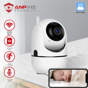 Baby monitoren ANPViz 1080p Mini PTZ Camera Wifi Indoor Smart Baby Monitor Mini Wireless IP Camera Support 5G WiFi Auto Tracking Yiiot App View 230314