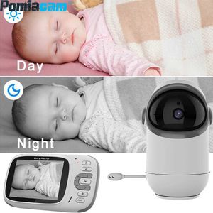 Baby monitors Baby Monitor 3,2-inch IPS-scherm 720P draadloze PTZ Walkie Talkie Temperatuurdisplay Nanny Camera Remote Nanny Camera VB802C240412