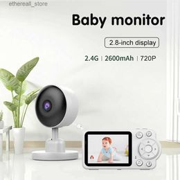 Moniteurs pour bébé Moniteur pour bébé sans fil intérieur 2,8 pouces Surveillance vidéo Audio bidirectionnel Vision nocturne caméra intelligente pour bébé Protection de sécurité Q231104