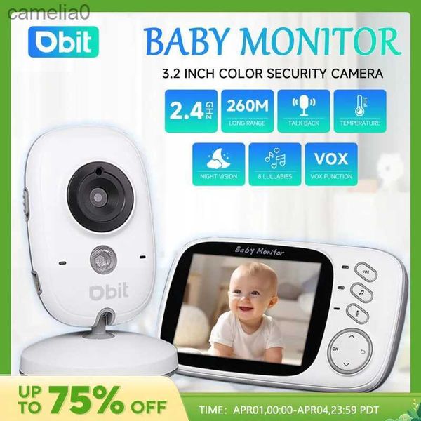 Monitores de bebé DBIT Baby Monitor VB603 Cámara para niños de 3.2 pulgadas Pantalla LCD intercomunicador Digital Camera Digital Security ProtectionC240412