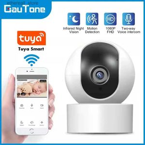 Moniteurs pour bébé Caméra de surveillance GauTone Alertes d'activité Moniteur pour bébé à vision nocturne Caméra IP WiFi 1080P pour Tuya Smart Life PG107 PG103 Q231104