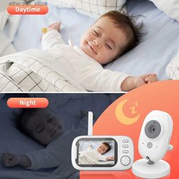 Babyfoons HD-babyfoon 3,5 inch 2-weg audio-babyfoon met 1500 mAh batterij Babysitter Nachtzicht Wifi Beveiligingscamera Monitoring Q231104