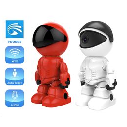 Moniteurs bébé HONTUSEC YOOSEE Robot Caméra Wifi 3MP Caméra de sécurité intérieure à domicile Vision nocturne Audio bidirectionnel Suivi automatique Moniteur bébé intérieur 230701