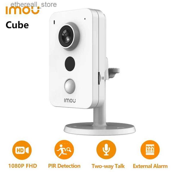 Moniteurs pour bébé IMOU Cube 2MP 4MP Wifi caméra maison intelligente détection PIR alarme caméra intérieure 1080P Mini conversation bidirectionnelle bébé moniteur avec Port Ethernet Q231104