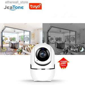 Babyfoons Jeatone 1080P Babyfoon Wifi TUYA Home Beveiliging 2.0MP Netwerk CCTV-camera met tweeweg audiobewakingssysteem Q231104