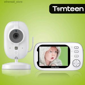 Tomteen 3.5 pouces sans fil vidéo bébé moniteur Vision nocturne surveillance de la température 2 voies Audio parler bébé nounou caméra de sécurité Q231104