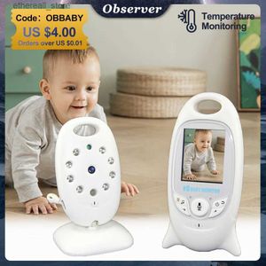 Moniteurs pour bébé VB601 moniteur vidéo bébé sans fil 2.0 ''LCD température Babysitter IR Vision nocturne 2 voies parler sécurité nounou caméra 8 berceuses Q231107
