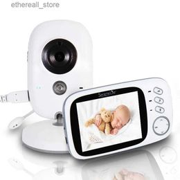 Babyfoons VB603 Elektronische babyfooncamera 2.4G Draadloos met 3,2 inch LCD 2-weg audiogesprek Nachtzicht Temperatuurbewaking Q231104