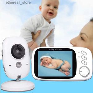 Moniteurs pour bébé Moniteur vidéo pour bébé 2,4 G sans fil avec écran LCD 3,2 pouces 2 voies audio parler vision nocturne surveillance caméra de sécurité baby-sitter Q231104