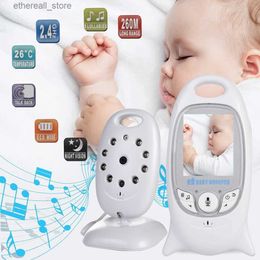 Moniteurs pour bébé Caméra de surveillance vidéo pour bébé VB601 Baby-sitter sans fil 2 voies Parler Vision nocturne IR LED Température Babi Nanny Caméra 8 Lecteur de musique Q231104