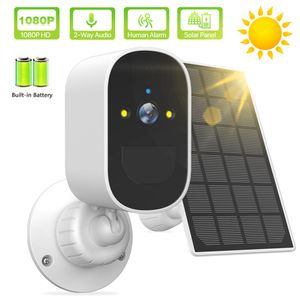 Babyfoons WIFI Camera 1080P HD Solar Outdoor Beveiligingscamera iCsee Draadloos Ingebouwde batterij Home Surveillance Bullet Camera Babyfoon 230701