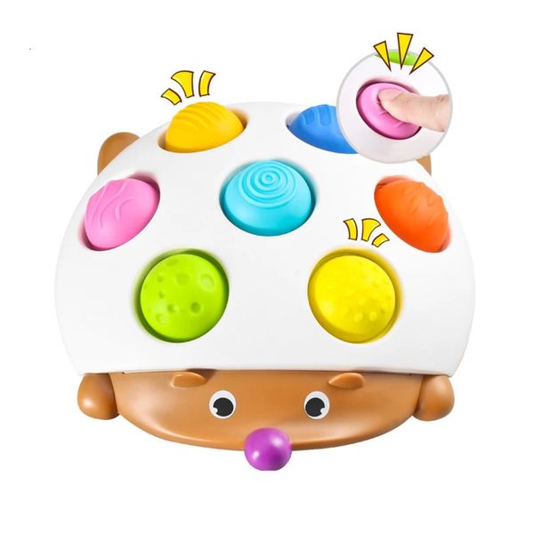 Bébé Montessori doux Fidget jouet sensoriel hérisson simple fossette tactile développement doigt exercice conseil jouet pour bébé 0 36 mois 240312