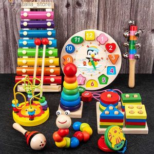 Bébé Montessori Jouets En Bois Puzzle Jeux De Société Bébé Préscolaire Apprentissage Éducatif Jouets En Bois Pour Enfants 1 2 3 Ans L230518