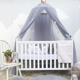 Baby Mosquito Net Bed Centrath Curtain autour de Dome Mosquito Net Crib Netting Tente suspendue pour enfants Décoration de chambre bébé Pogra2590