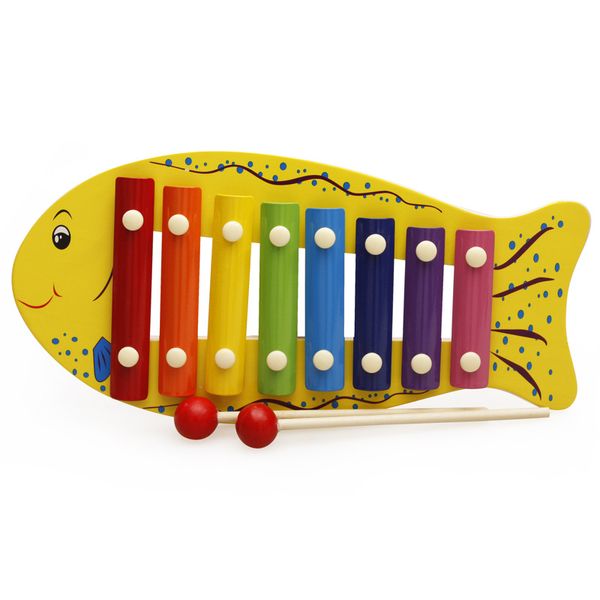 Bébé Instrument de Musique Jouet En Bois Xylophone Infantile Musical Drôle Jouets Pour Garçon Filles Jouet Éducatif 4 Style