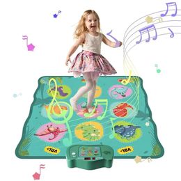 Bebé música sonido juguetes niños niñas alfombra de baile sensible al tacto juego musical divertido juguete educación temprana regalo para niños de 3 4 5 años 231213