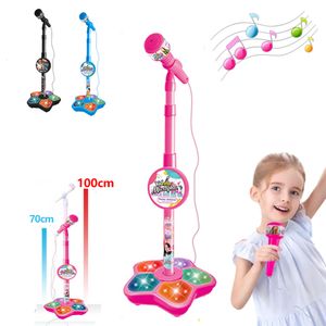 Bébé musique son jouets enfants microphone avec support karaoké chanson instrument de musique jouets cerveau-formation jouet éducatif cadeau d'anniversaire pour fille garçon 230629