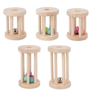 Baby Music Toy Wood Rolling Cage Bell Coloful Rattles mobiles