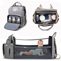 Baby Nappy Chmmmotor Sacs Station de changement portable Baby Bed Travel Bassinet Berceau de berce