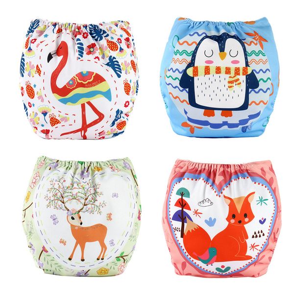 Bébé Nappy Diaper Cover Poche Couches Lavables Réutilisable Enfants Couches Imperméables Pantalon Ajustable Nappy Changement Pour Enfants 20220302 H1