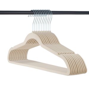 Baby niet-slip fluwelen hangers ruimte bespaard 360 graden haak vilt vilt kleren droogrek organizer