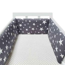 Bébé pépinière étoiles nordiques Design lit de bébé épaissir pare-chocs berceau autour du coussin lit protecteur oreillers nés décor de chambre 210812250i