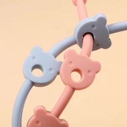 Baby Pacificier Anti-Drop Chain Tetethe Chain Strap Silicone Chain Infant Nipple Soother Soother Minmy Holder Chain de suspension