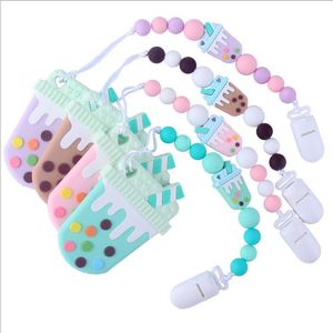 Bébé Sucette Chaîne Crème Glacée Mamelon Clip Écologique Dentition Sucette Clips Titulaire Alimentation Jouet Cadeau Fournitures 4 Conception BT6617