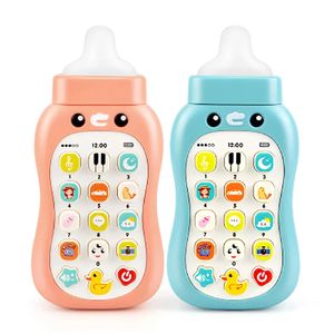 Fopspeen Simulatie Mobiele Telefoon Muziek Zuigfles Zachte Lijm Kan Bijten Baby 0-1 jaar Oud Vroeg onderwijs Jongen Meisje Speelgoed