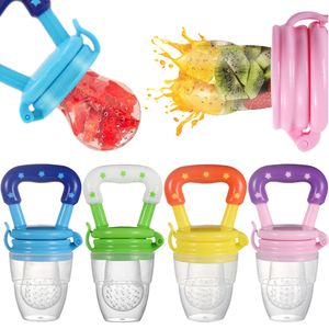 Baby Pacifier Toys Fresh Food Feeder baby Fruit kinderpartijen speelgoed siliconen zakjes peuters voeden supiplies l2405