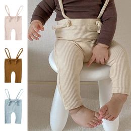 Baby broek leggings katoenelasticiteit broek voor pasgeboren meisje en jongen pp broek riem overalls
