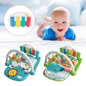 Pedal de bebé Piano para niños, marco de música para Fitness, juguete, estera de escalada, instrumento Musical nacido, esteras de juego apaciguadoras, regalo 240127