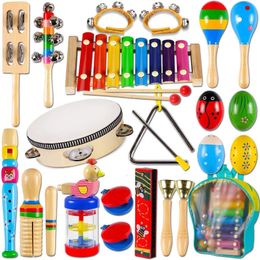 Baby Percussie-instrument Onderwijs Creatieve Ontwikkeling Houten Muziek Hand Kinderen Leren Montessori Speelgoed Cadeau 240117