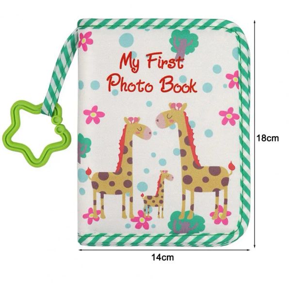 Baby Photo Album Promouver Brain Development Baby Memory Book Créer des souvenirs Lasting Soft Tissu Photo Book pour les nouveau-nés