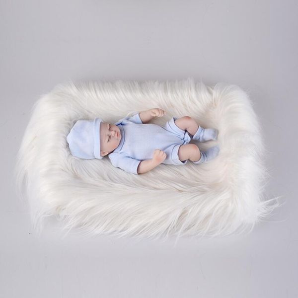 Bébé Photo Prop Fourrure Couvertures Ongles En Peluche Pad Table Photographie Fond En Peluche Photographie Fond Tapis Photo Toile De Fond Accessoires Décor Tapis Simple Toile De Fond Fourrure