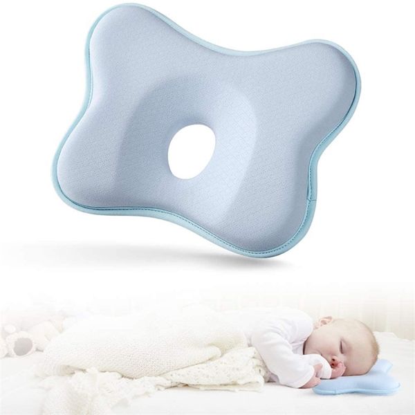 Baby Pillow Born previene el apoyo para dormir del cojín de cabeza plana, almohada para niños pequeños en espuma viscoelástica 211025