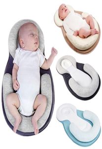 Baby Oreading Infant Nouveau-Born Antiollover Mattress Oreiller Baby Sleep Positioning Post Prévaluer la forme de tête plate Anti Roll8428580