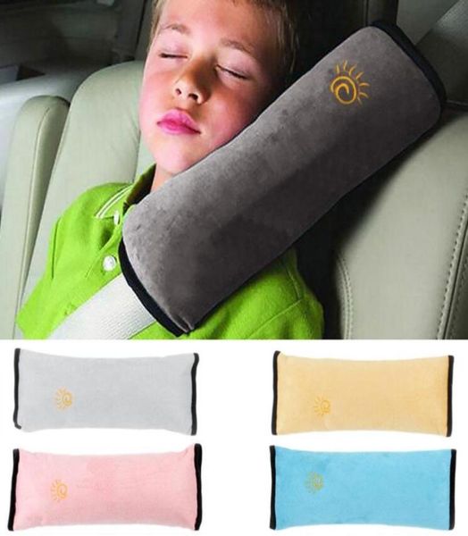 Bébé oreiller tampon automobile Auto Safety Seat Souple Belt Belt Protector Anti-Roll Pad Sleep Pillow for Kids Toddler Pillow Cushion3602362